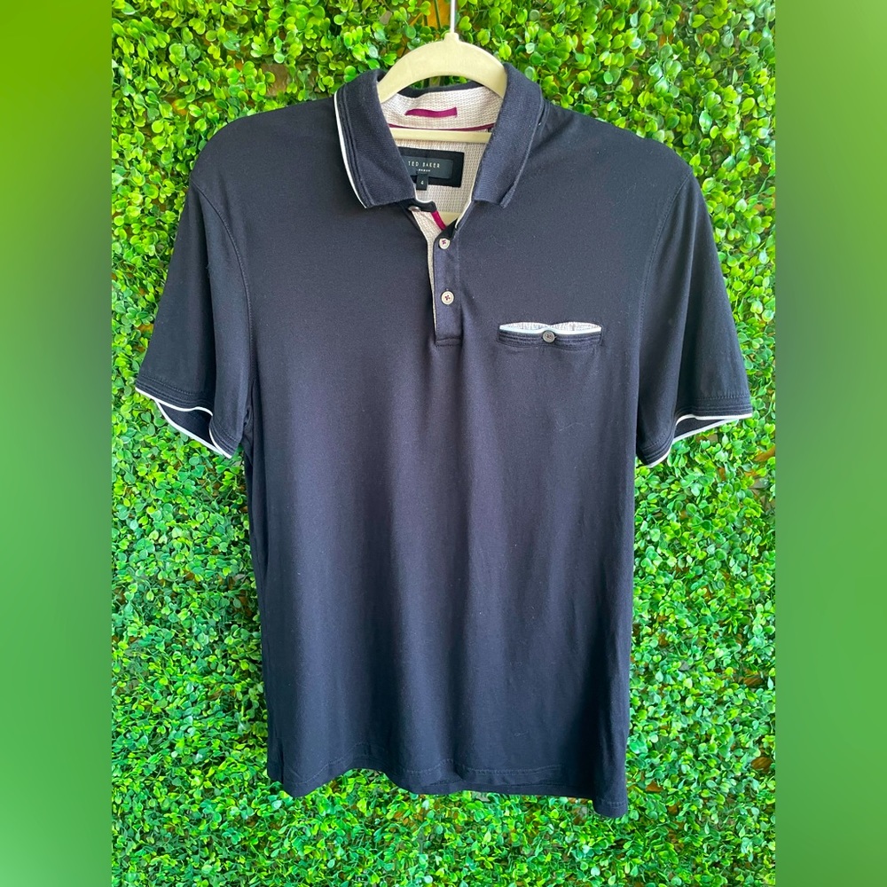 Ted Baker - Derry Modern Slim Fit Polo | Navy Blue - Size Large
